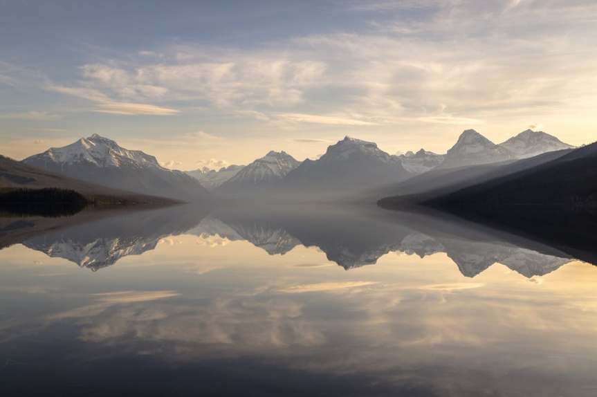 lake-mcdonald-landscape-panorama-sunset-158385